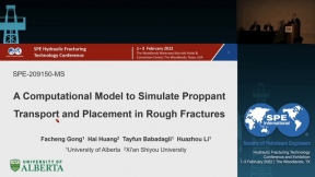 A Computational Model to Simulate Proppant Transport and Placement in Rough Fractures 