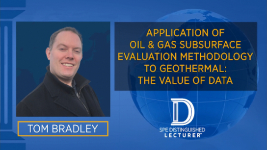 Application of Oil and Gas Subsurface Evaluation Methodology to Geothermal: The Value of Data | Tom Bradley
